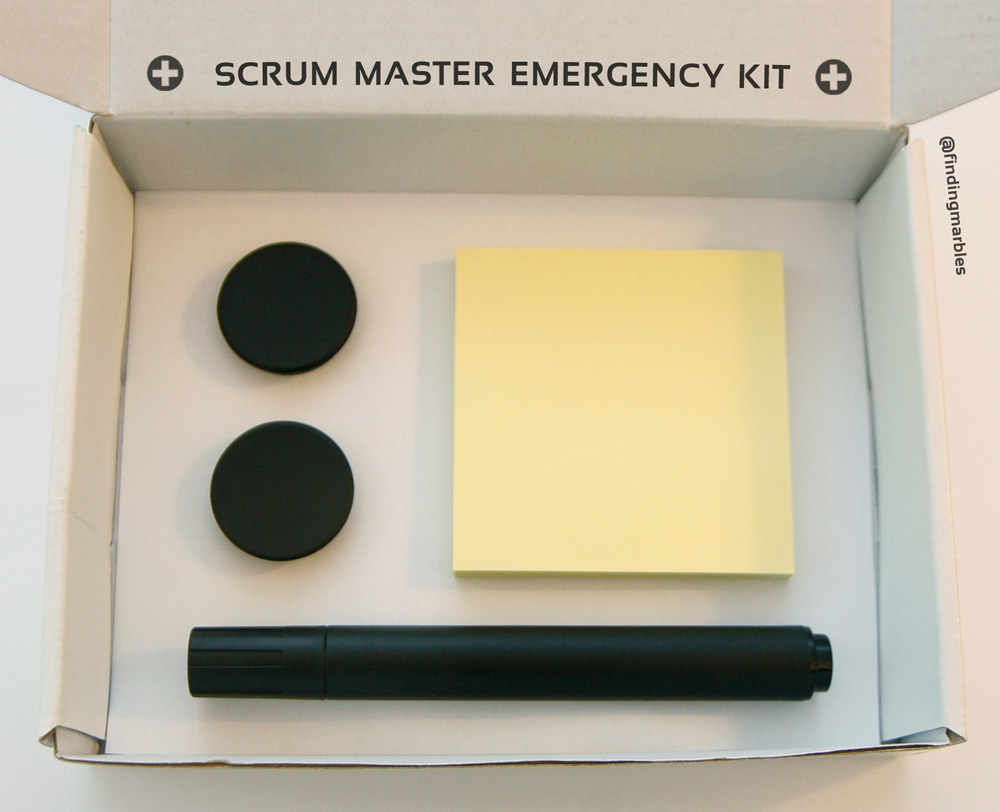 Scrum Master Emergency Kit - Black matte-Edition